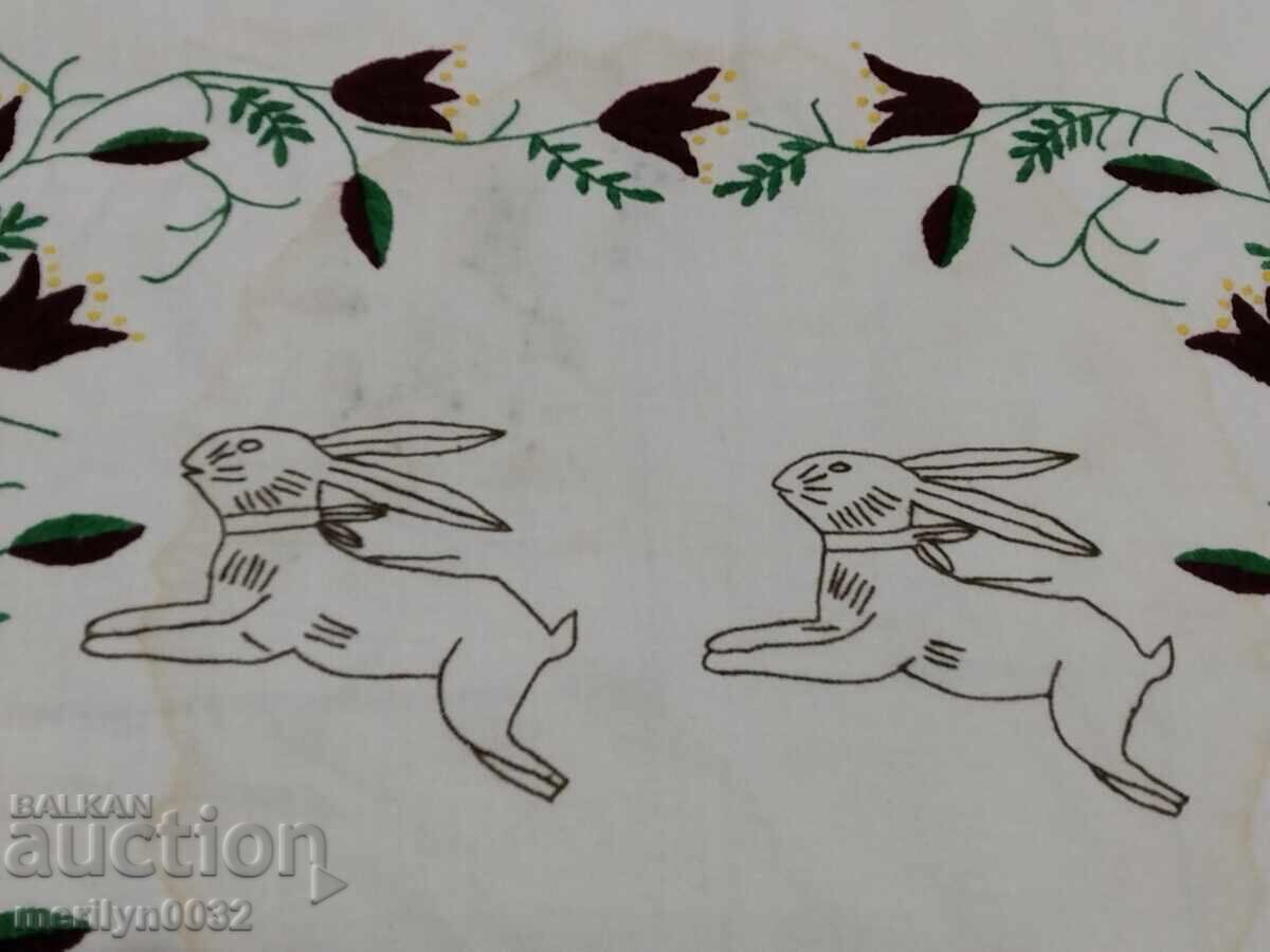 Hand-embroidered carpet costume interior item from the 1940s with price 42.00 BGN | € 21.47 Hand-embroidered carpet costume interior item from the 1940s with price 42.00 BGN | € 21.47