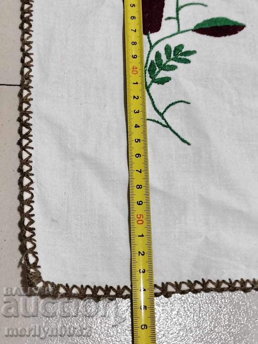 Hand-embroidered carpet costume interior item from the 1940s - 5 Hand-embroidered carpet costume interior item from the 1940s - 5