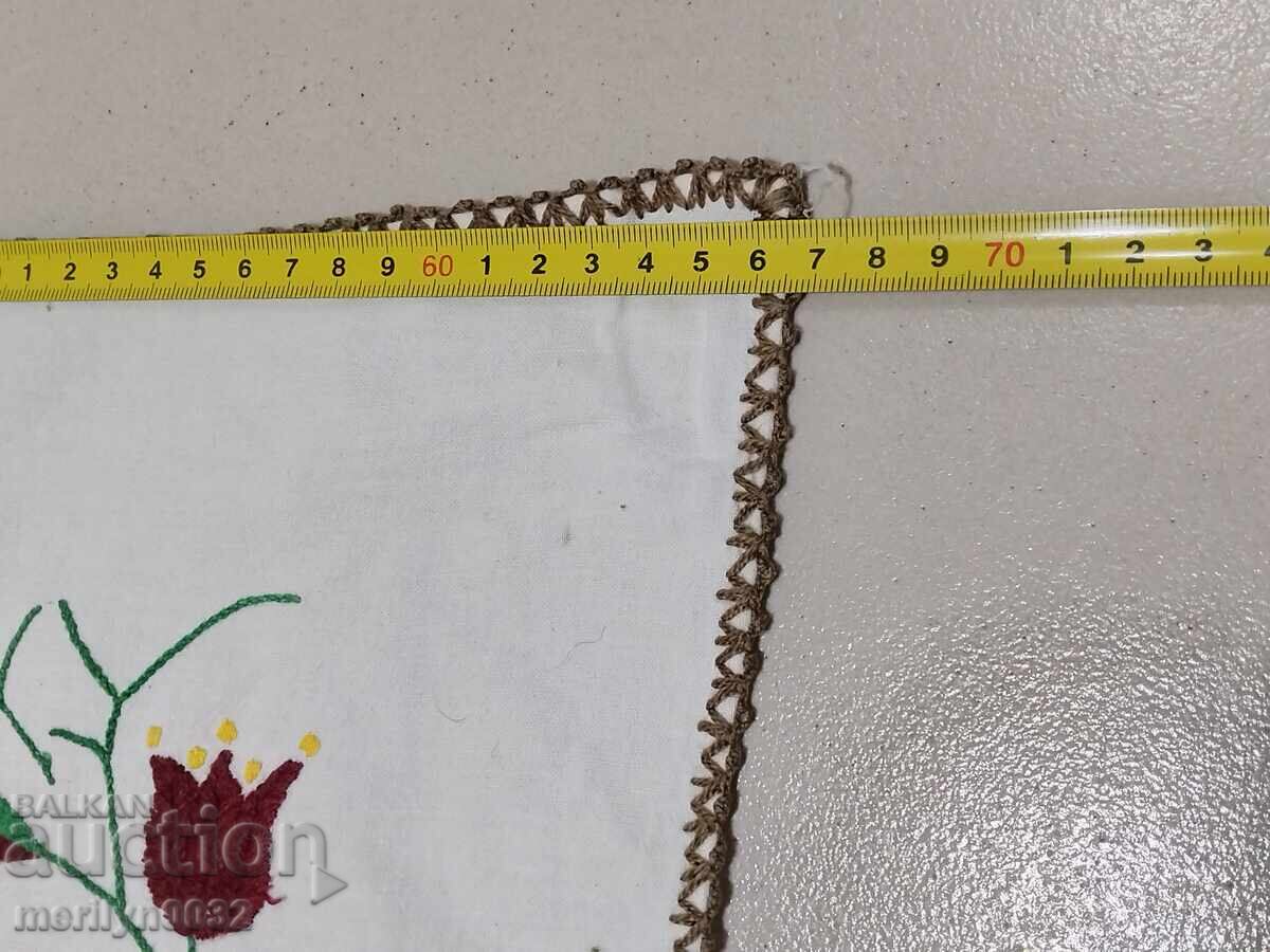 Hand-embroidered carpet costume interior item from the 1940s - 6 Hand-embroidered carpet costume interior item from the 1940s - 6