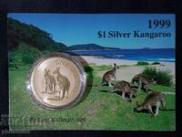 Australia 1999 1 Dollar – Kangaroo RAM - 1 OZ Silver Coin