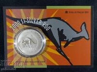 Australia 2000 1 dolar - Cangur RAM - Monedă de argint de 1 OZ