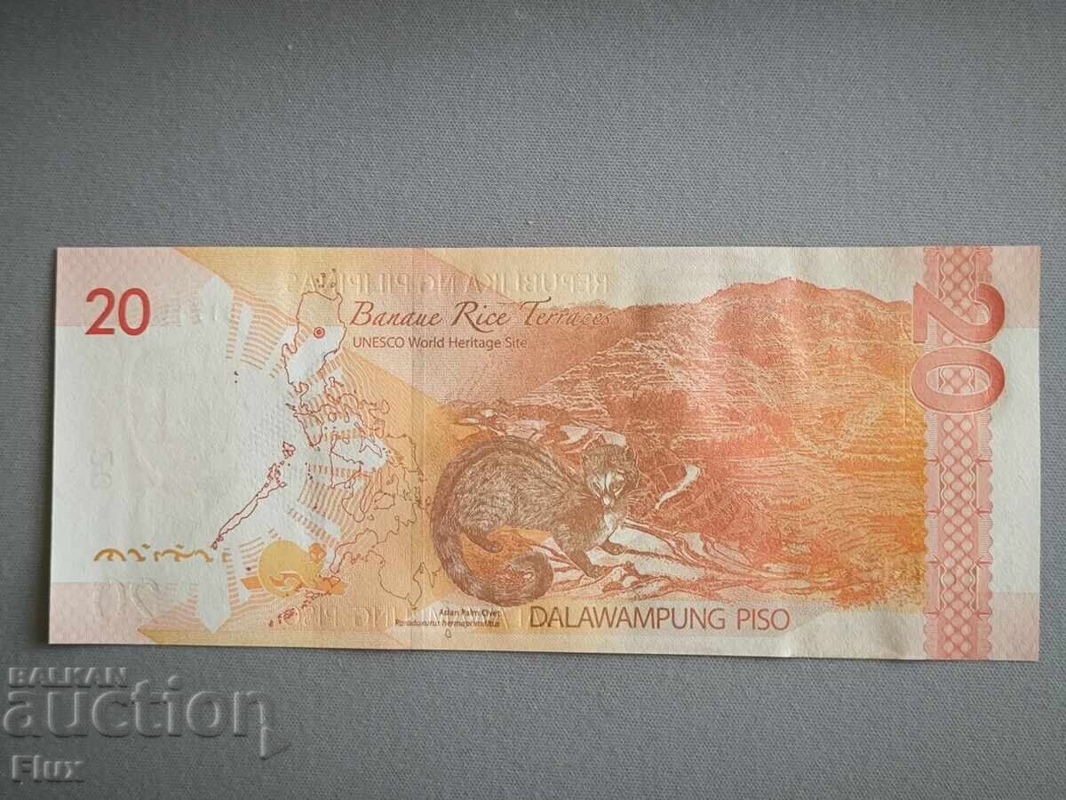 Banknote - Philippines - 20 pesos UNC | 2022 with price 5.00 BGN | € 2.56 Banknote - Philippines - 20 pesos UNC | 2022 with price 5.00 BGN | € 2.56