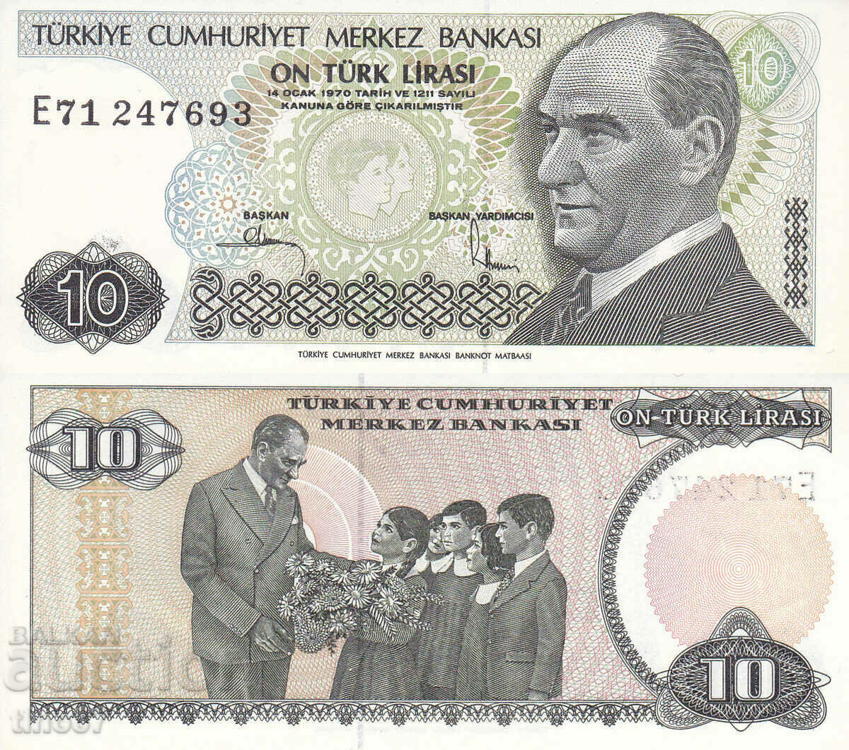 tino37- TURCIA - 10 LIRE - 1970/79 - UNC