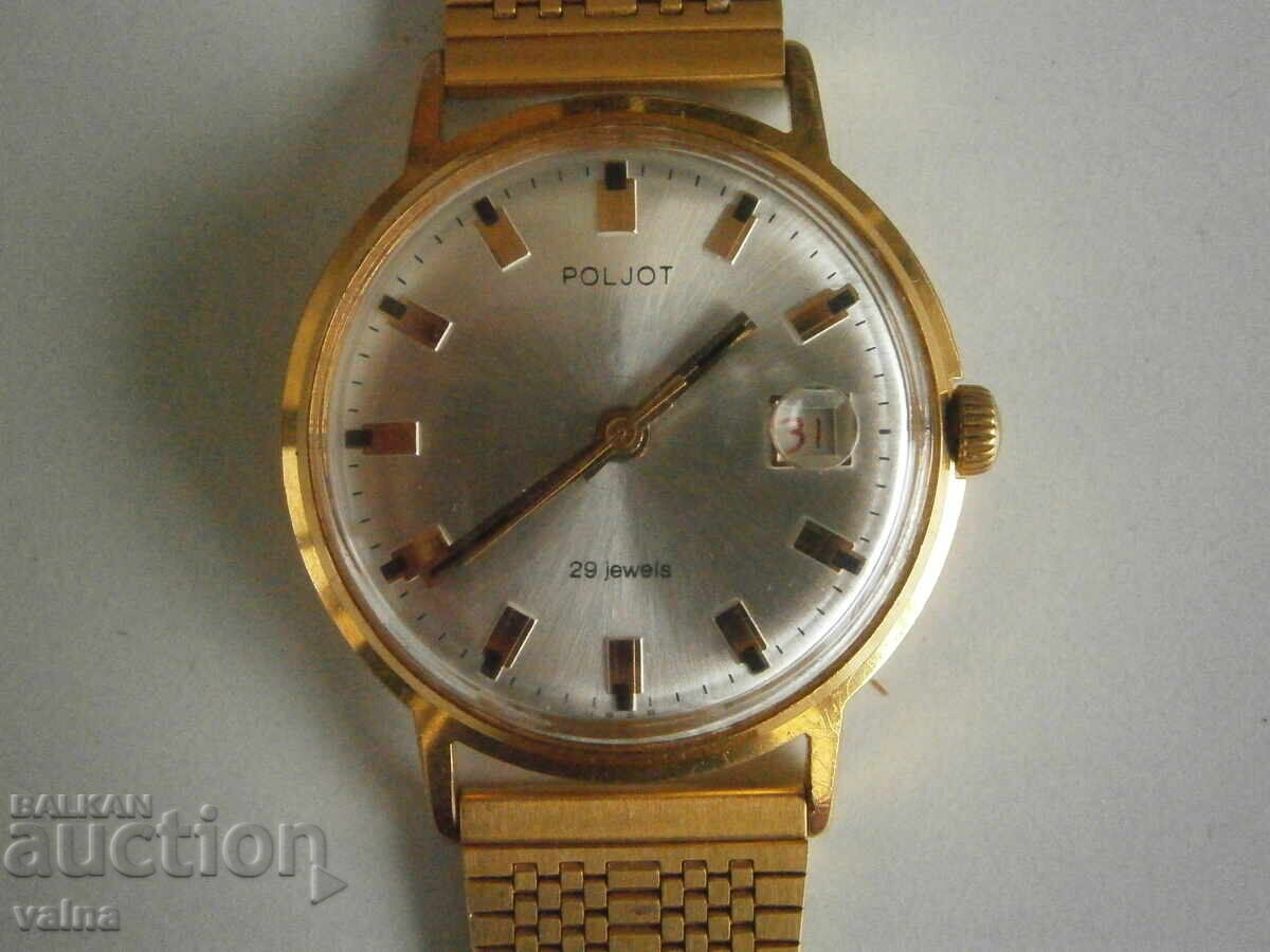 POLJOT /de luxe/, 2416, 29 jewels, automatic, USSR, TOP!