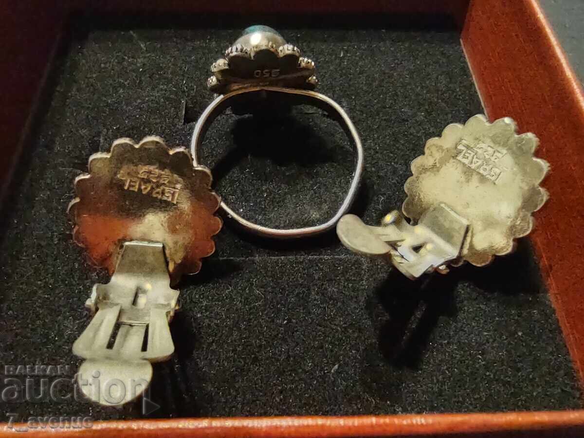 Delivery of Clip-on earrings and ring, Israel silver 925, 12/14/2024