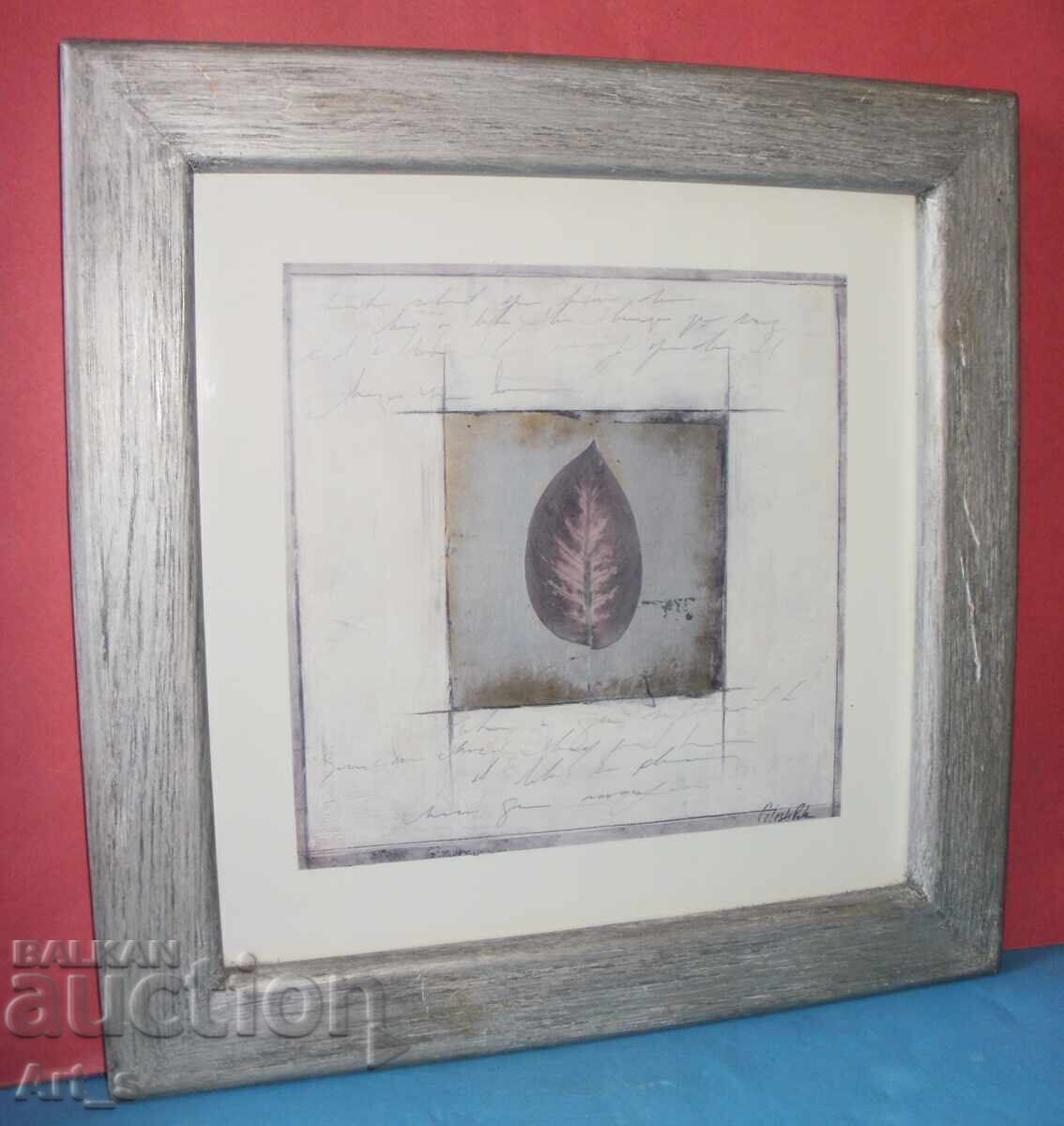 Interesting color lithograph print in a frame with glass with price 19.99 BGN | € 10.22 Interesting color lithograph print in a frame with glass with price 19.99 BGN | € 10.22