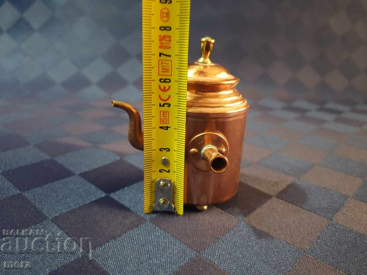 Miniature copper kettle with price 20.00 BGN | € 10.23