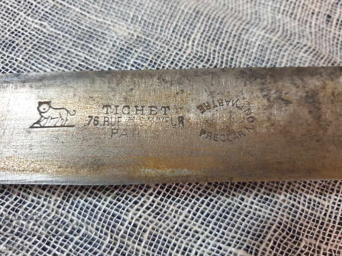 Antique long knife with available markings with price 70.00 BGN | € 35.79 Antique long knife with available markings with price 70.00 BGN | € 35.79