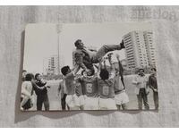 FOOTBALL BEROE ST.ZAGORA 12.4 1986 CHAMPION COACH PHOTO