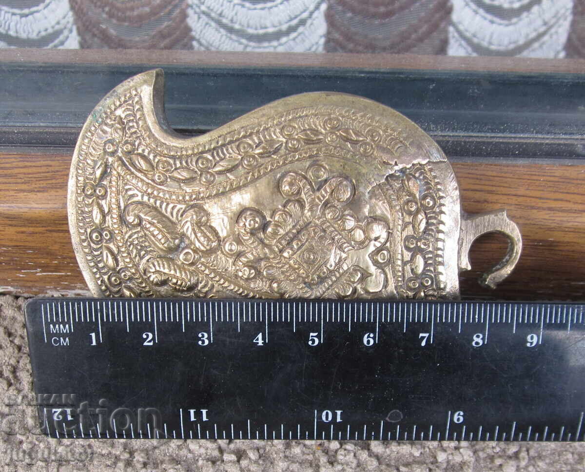 antique Bulgarian Renaissance bronze half of the buckle - 5 antique Bulgarian Renaissance bronze half of the buckle - 5