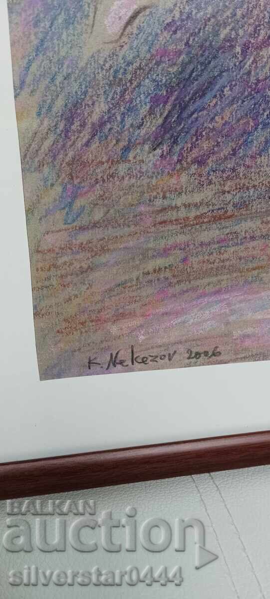 Δημοπρασία Πίνακας Krastyu Nekezov-Burning-"Ballerina"-2006, παστέλ Δημοπρασία Πίνακας Krastyu Nekezov-Burning-"Ballerina"-2006, παστέλ