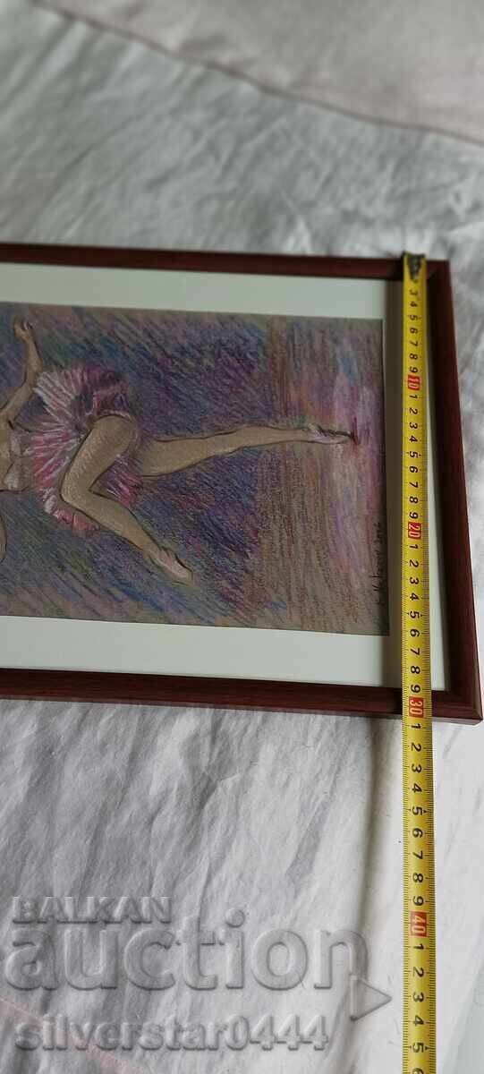 Πίνακας Krastyu Nekezov-Burning-"Ballerina"-2006, παστέλ - 7 Πίνακας Krastyu Nekezov-Burning-"Ballerina"-2006, παστέλ - 7