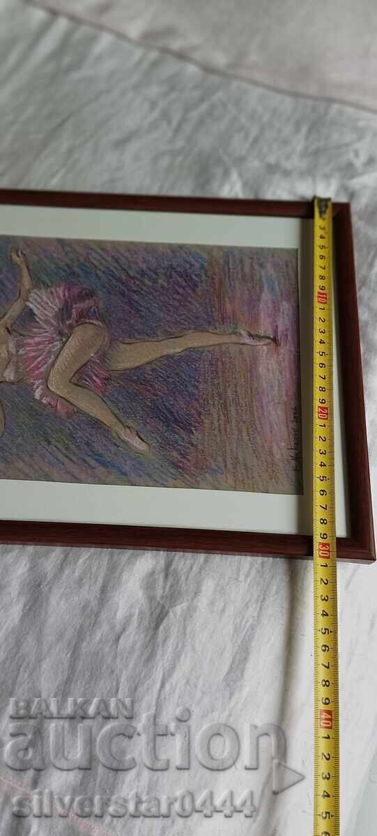 Πίνακας Krastyu Nekezov-Burning-"Ballerina"-2006, παστέλ - 7