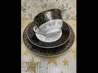 Triple tea set with markings