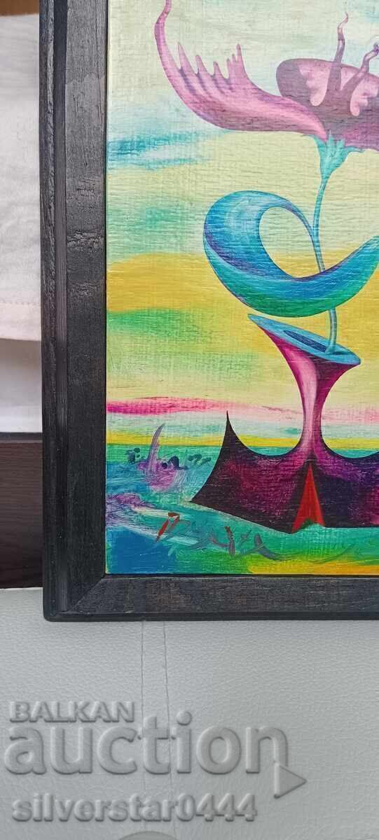 Ivan Petkov-Turkata (1945-2012)-„Flori”-1998 cu preț € 1000.00 | 1955.84 BGN