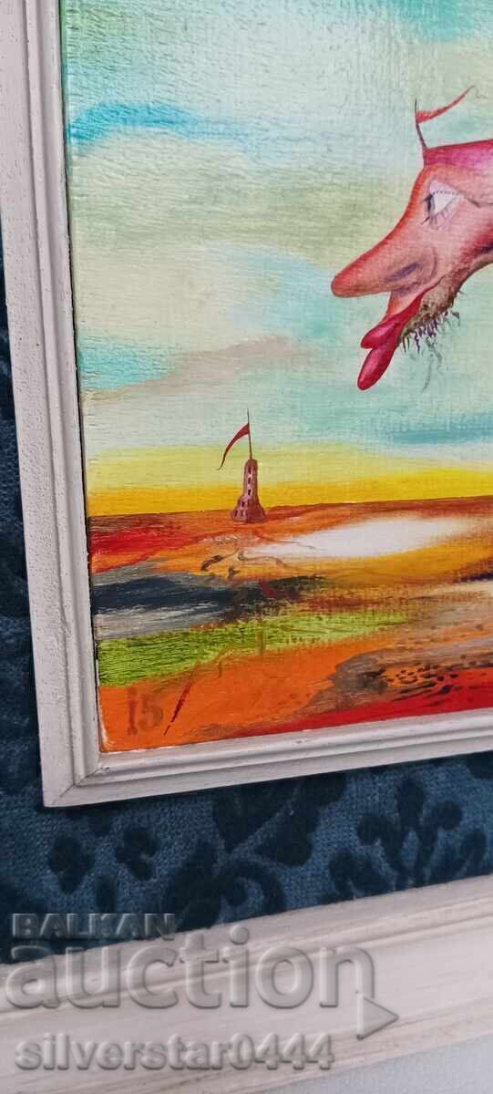 Ivan Petkov-The Turk (1945-2012)-"Flight ||"-1986 with price € 1000.00 | 1955.83 BGN