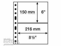 Grande-2C διαφανή φύλλα-δύο τραπεζογραμμάτια 216x150 mm / 5 τεμ /