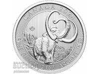 Canada 2024 - 10 USD - Mamut lânos - 2 oz, 2 oz