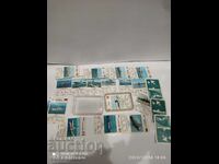 Old collectible cards from the 60s, ships, 32 pcs.