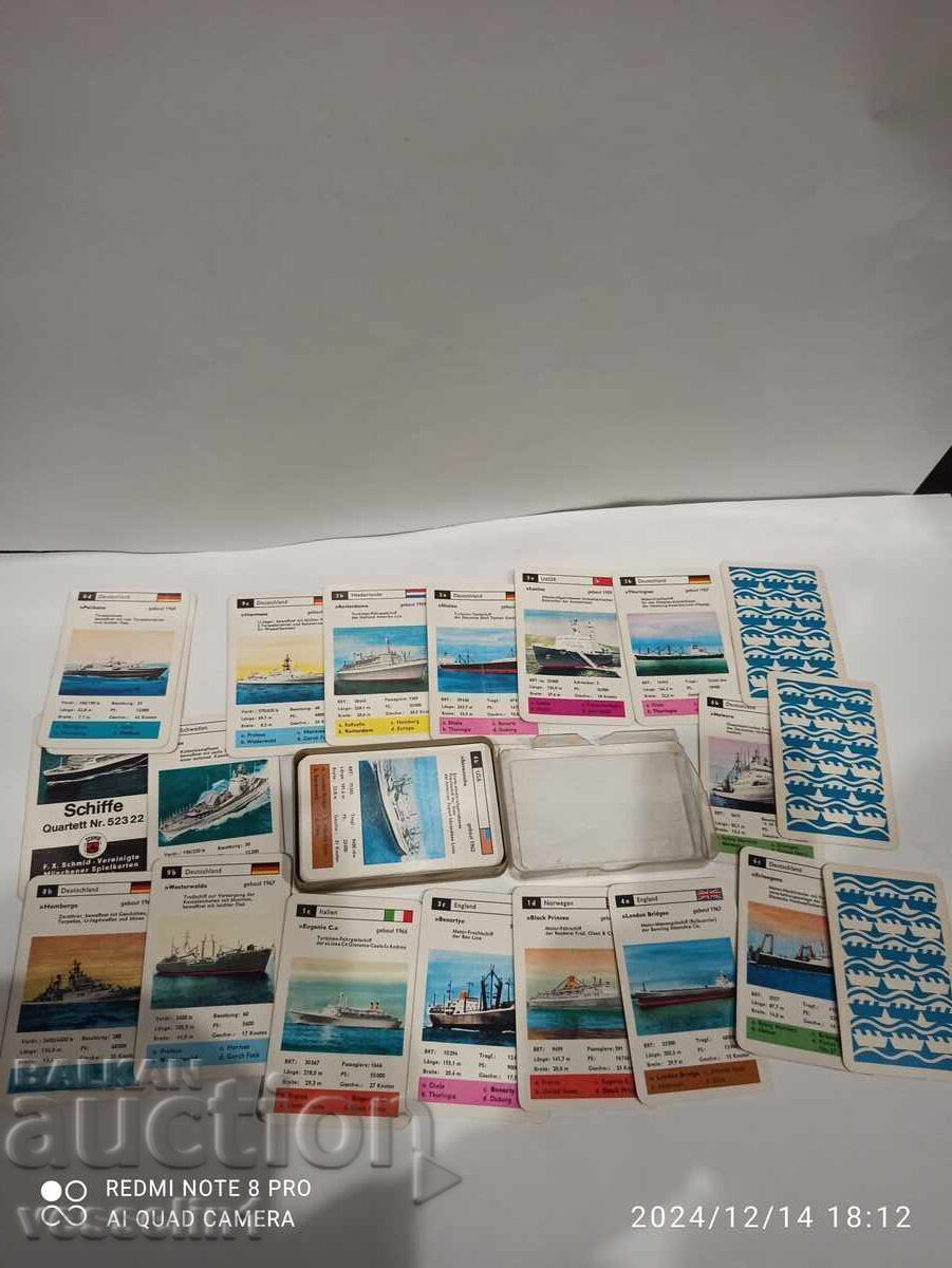 Old collectible cards from the 60s, ships, 32 pcs. Old collectible cards from the 60s, ships, 32 pcs.