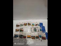 Old collector's cards from the 60s, truck routes, 32 pcs.