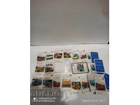 Old collector's cards from the 60s, truck routes, 32 pcs.