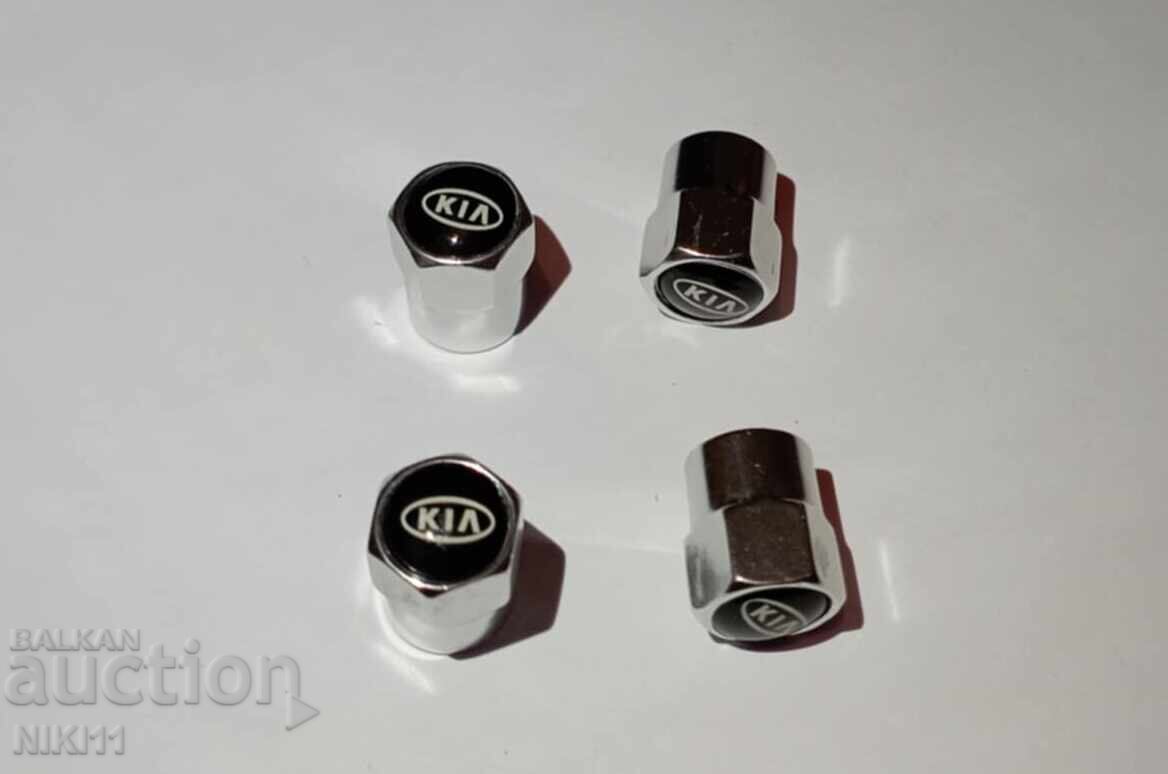 4 pcs. Valve caps Kia, Kia valve caps with price 8.00 BGN | € 4.09 4 pcs. Valve caps Kia, Kia valve caps with price 8.00 BGN | € 4.09