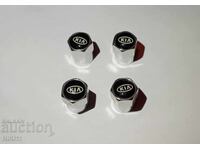 4 pcs. Valve caps Kia, Kia valve caps