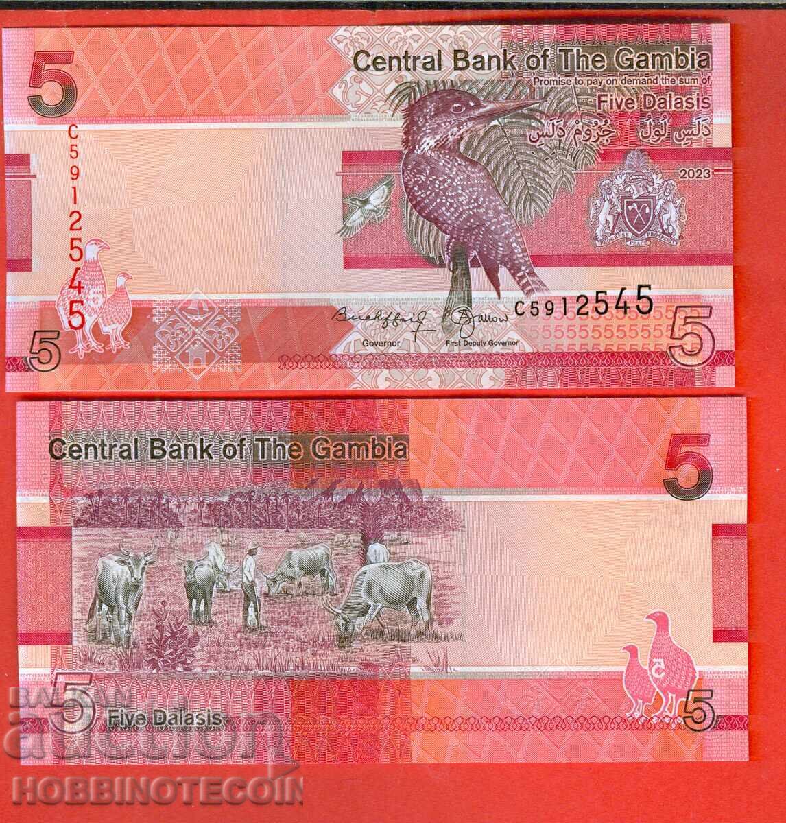 GAMBIA GAMBIA 5 Dalasi issue - issue 2023 / 2024 NEW UNC GAMBIA GAMBIA 5 Dalasi issue - issue 2023 / 2024 NEW UNC