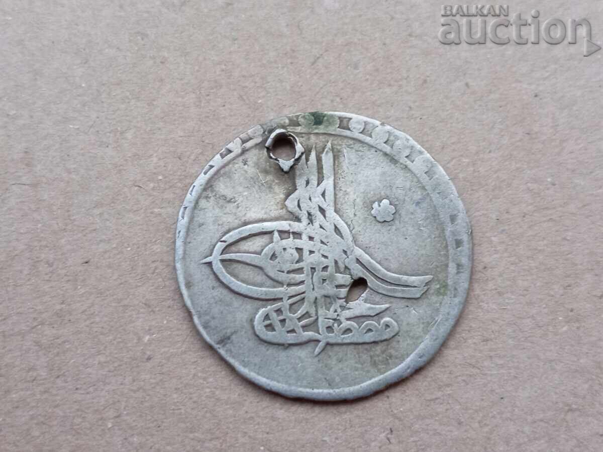Auction silver Turkey Ottoman Empire 10 paise AN 1171 RRR! Auction silver Turkey Ottoman Empire 10 paise AN 1171 RRR!