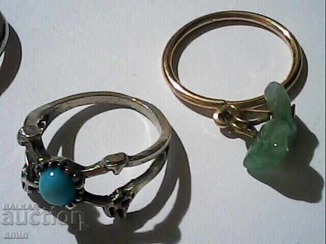 Auction  lot 7br rings and bracelet