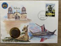 Postal envelope with coin /Numisbrief/ - Bolivia/Bolivia