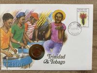 Plic poștal cu monedă /Numisbrief/ - Trinidad și Tobago