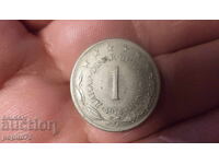 Iugoslavia 1 dinar, 1976