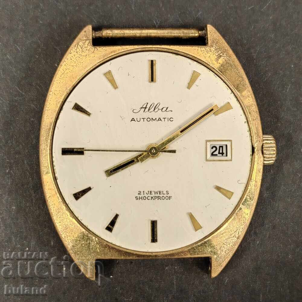 Παλιό ανδρικό ρολόι Alba Automatic 21 Jewels Αντικραδασμικό BZC