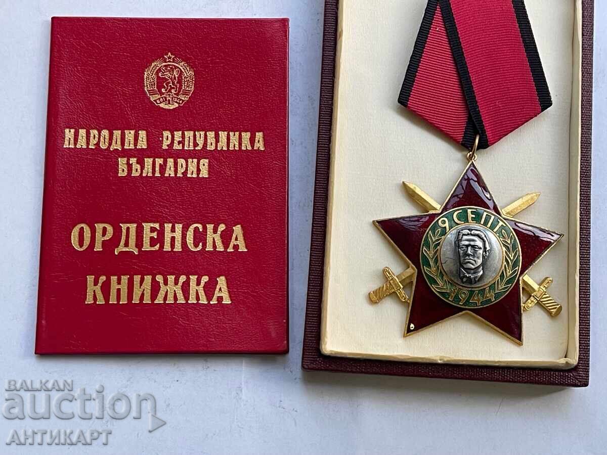 Order of September 9, III degree with swords with box and document