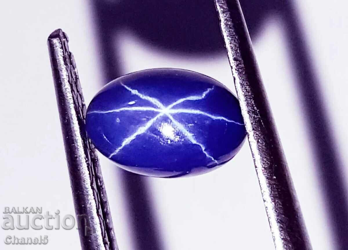 NATURAL STAR SAPPHIRE, FIRST CLASS - 0.75 ct (436) with price 49.00 BGN | € 25.05 NATURAL STAR SAPPHIRE, FIRST CLASS - 0.75 ct (436) with price 49.00 BGN | € 25.05