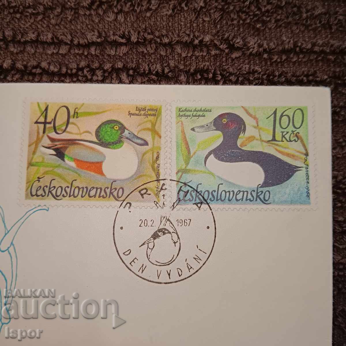 Auction First day Czechoslovakia 1967 Auction First day Czechoslovakia 1967