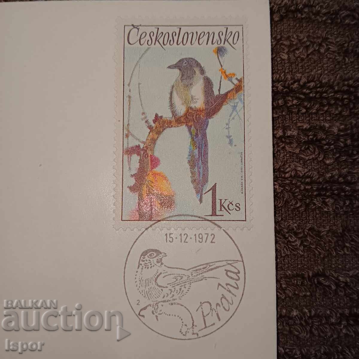 Auction First day of business Czechoslovakia 1972 Auction First day of business Czechoslovakia 1972