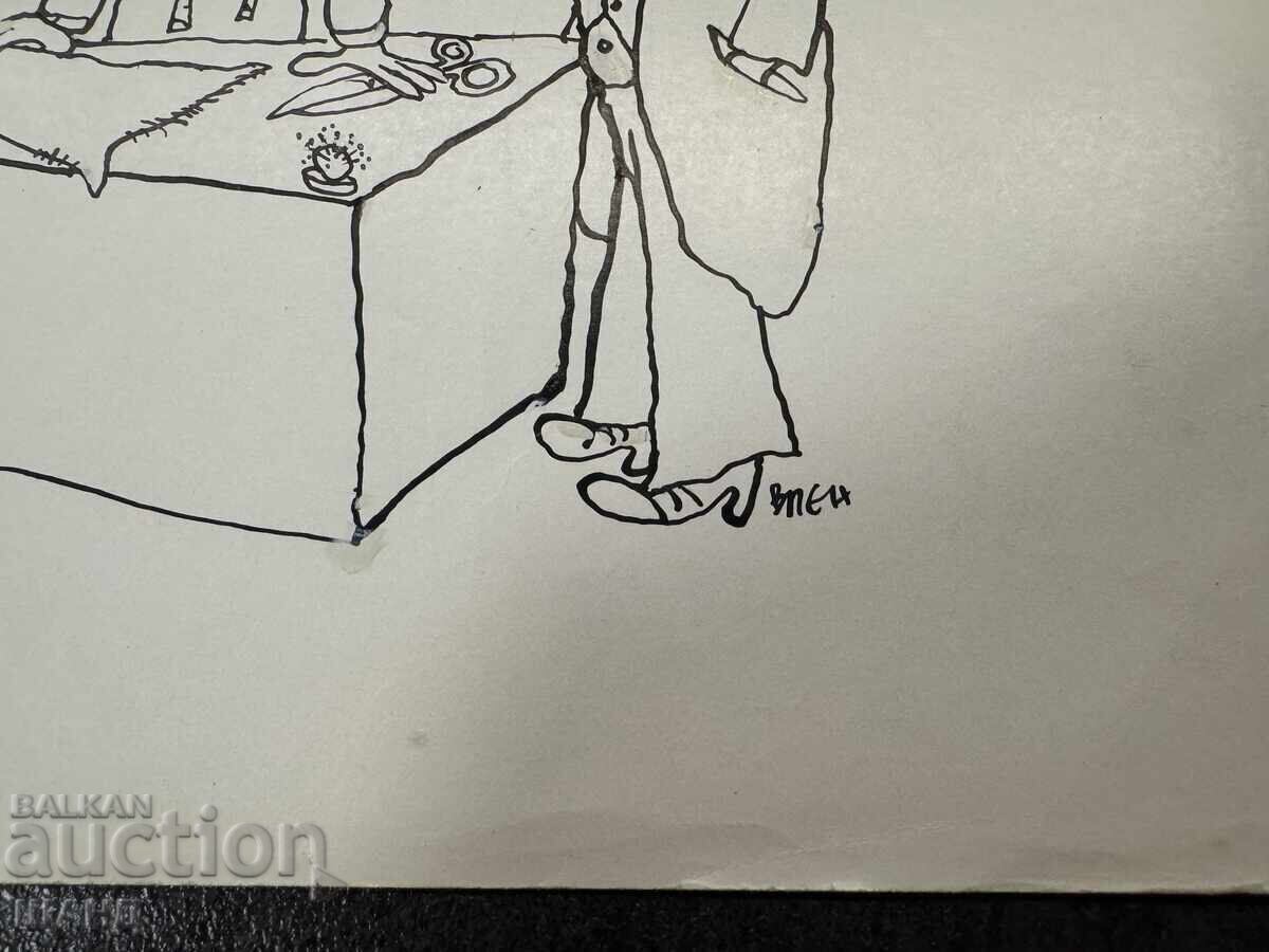 Παράδοση Ο Vasil Penchev σχεδιάζει καρικατούρα στην Αυγή του Κομμουνισμού Παράδοση Ο Vasil Penchev σχεδιάζει καρικατούρα στην Αυγή του Κομμουνισμού