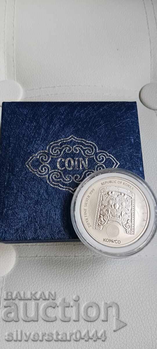 Licitație Moneda de argint Coreea de Sud 1 Klay 2018 Licitație Moneda de argint Coreea de Sud 1 Klay 2018