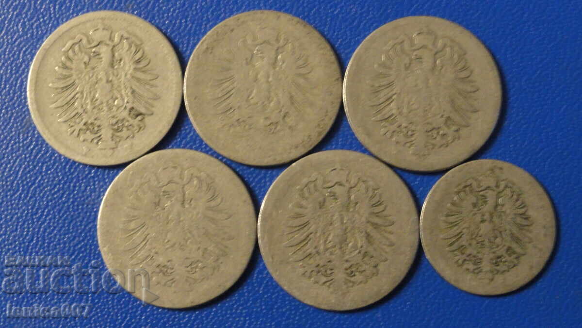 Auction Germany - Imperial coins (6 pieces) Auction Germany - Imperial coins (6 pieces)
