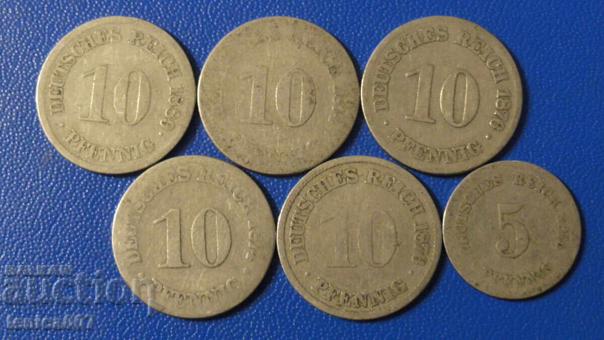 Delivery of Germany - Imperial coins (6 pieces) Delivery of Germany - Imperial coins (6 pieces)