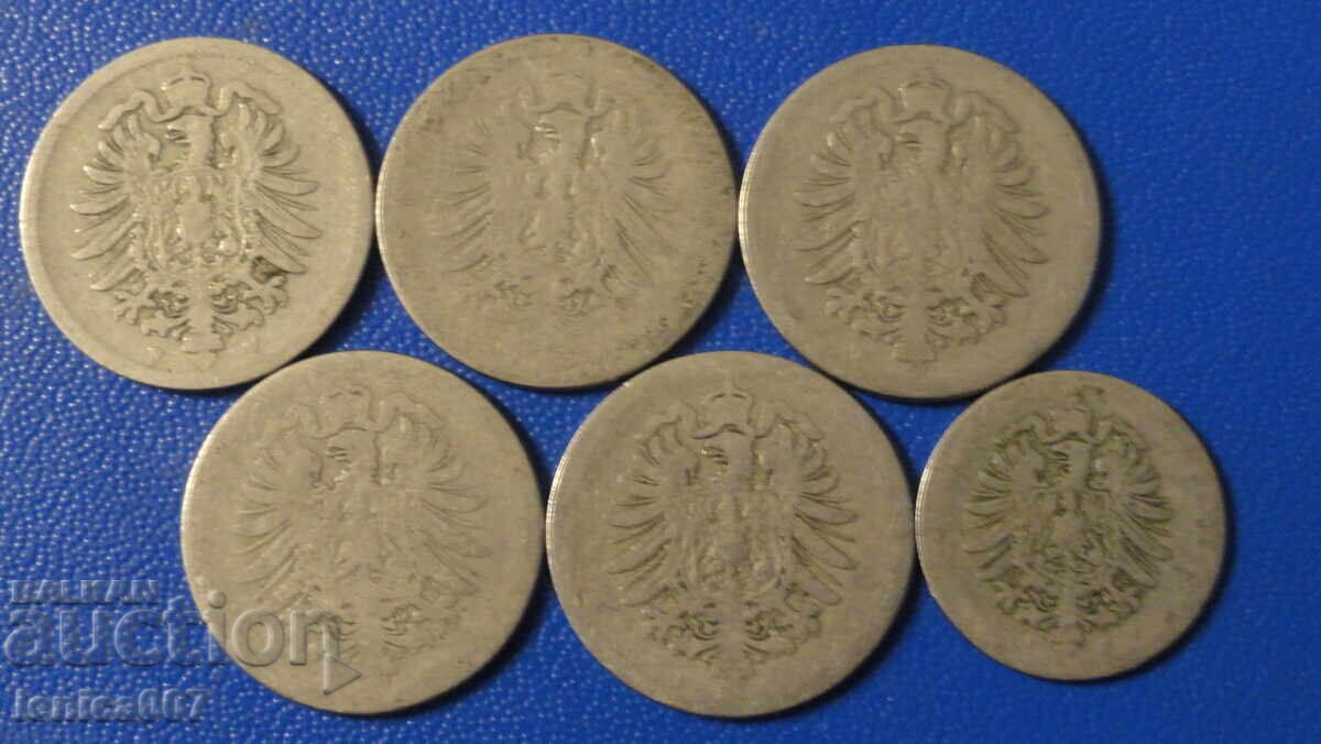 Germany - Imperial coins (6 pieces) - 5 Germany - Imperial coins (6 pieces) - 5