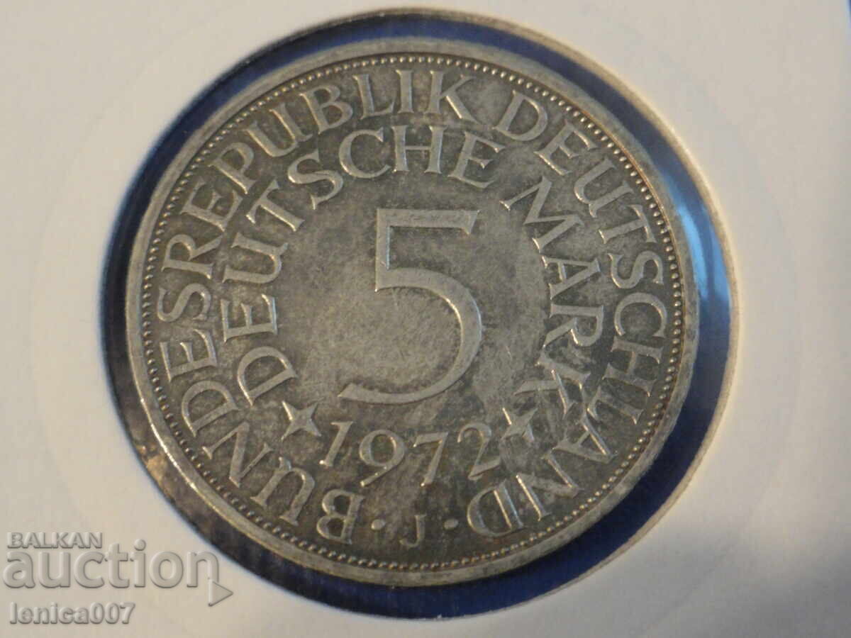Germany 1972 - 5 marks (J) with price 20.00 BGN | € 10.23
