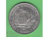 (¯`'•.¸ 100 Escudos 1989 PORTUGALIA UNC- ¸.•'´¯)