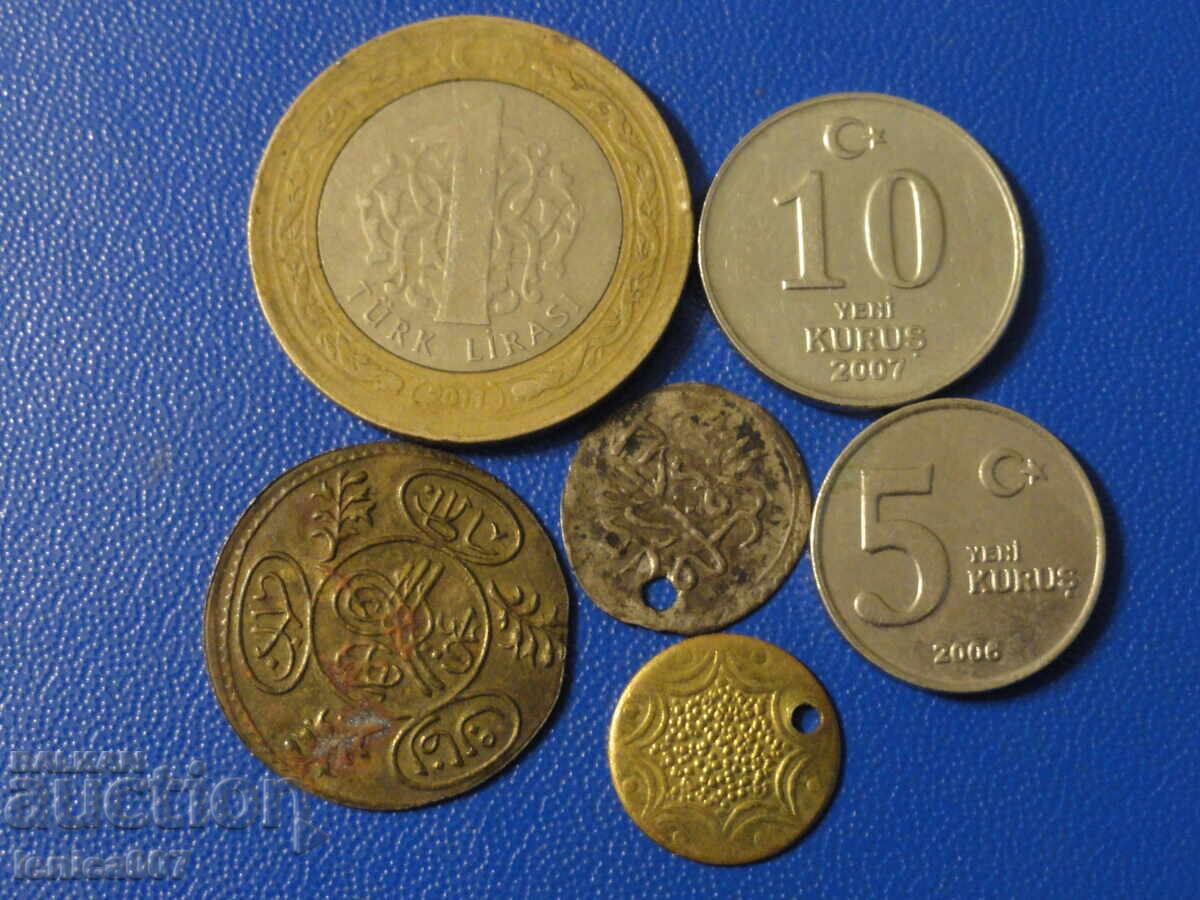 Turkey - Coins (6 pieces) with price 5.30 BGN | € 2.71 Turkey - Coins (6 pieces) with price 5.30 BGN | € 2.71