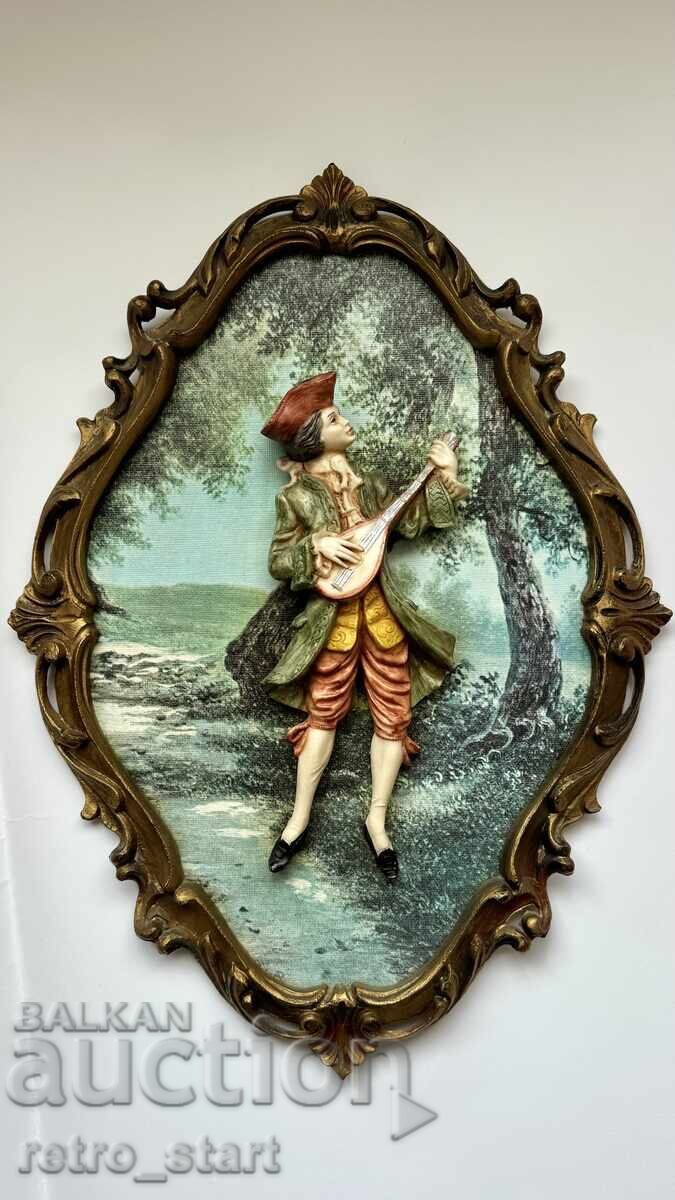 Delivery of Two romantic Italian vintage wall panels Delivery of Two romantic Italian vintage wall panels