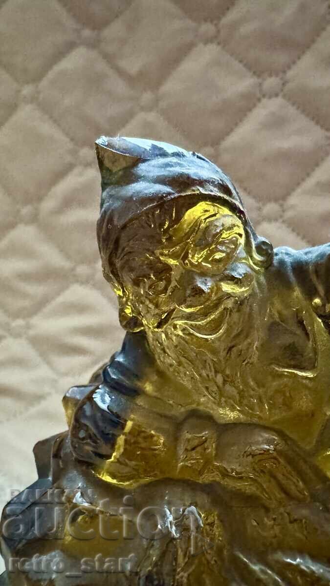 Δημοπρασία Παλιό χρωματιστό γυάλινο μπολ ζάχαρης