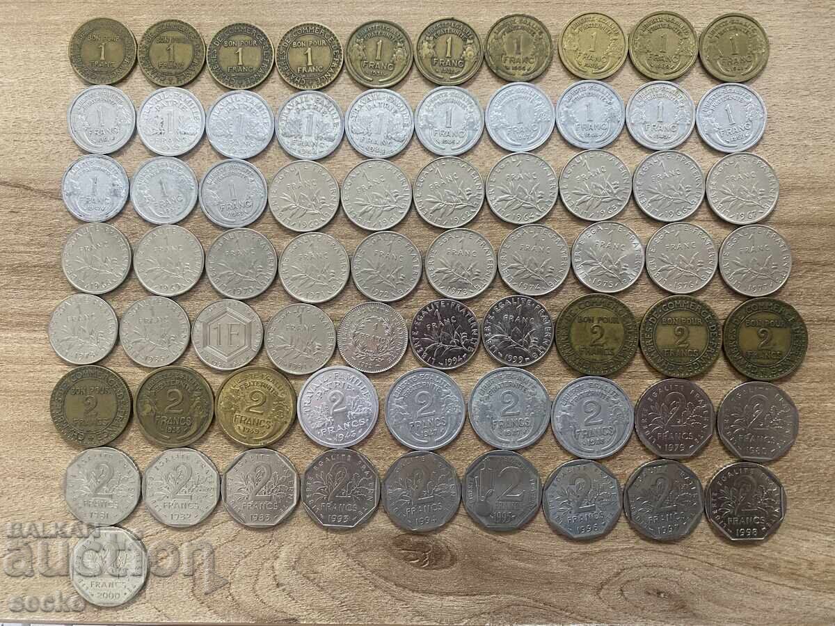 Delivery of 300 different coins - France Delivery of 300 different coins - France